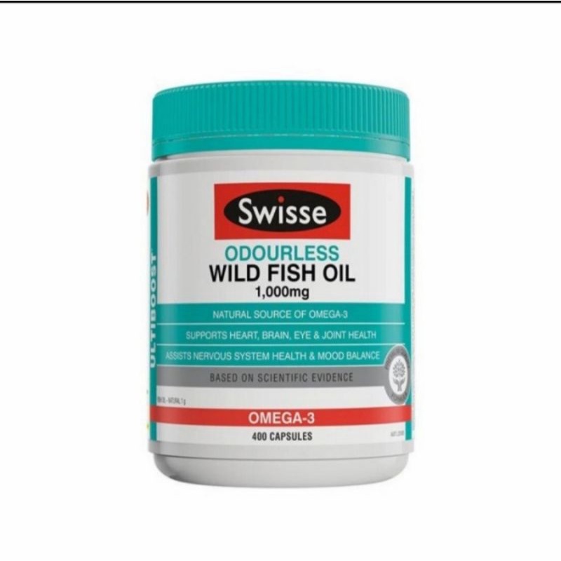 Swisse Odourless Wild Fish Oil 1000mg (400 Capsules)