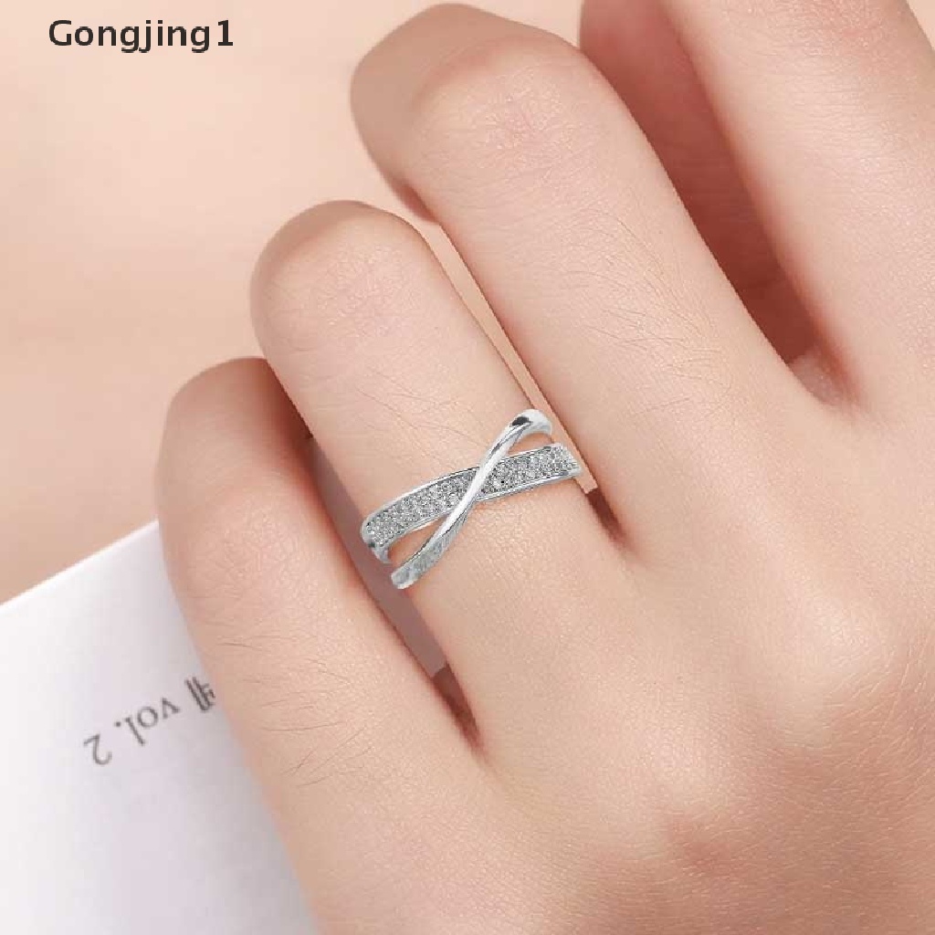 Gongjing1 Cincin Magnetik Hias Kristal Berlian Imitasi Untuk Menurunkan Berat Badan