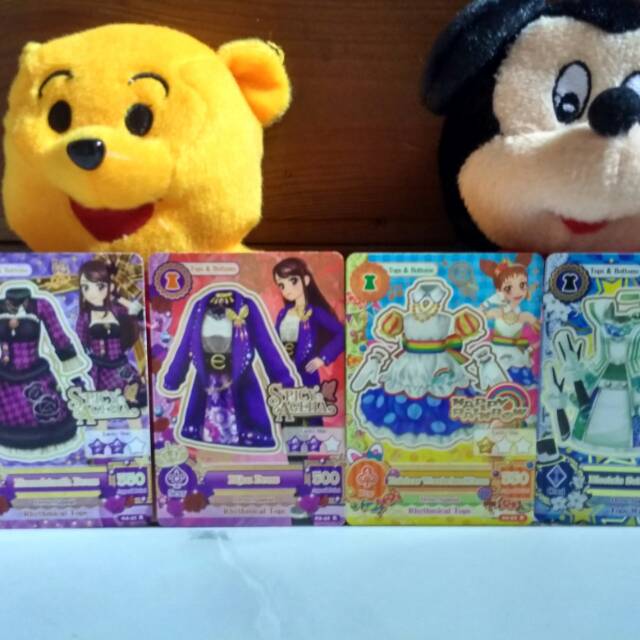 Aikatsu Kartu Dress Collection Top Bot Rare Card