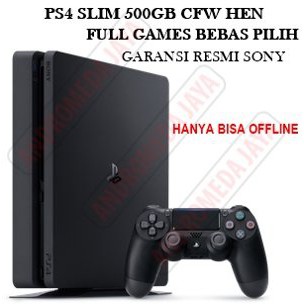 Dijual PS4 Slim 500GB CFW Hen Sony PS4 Slim CFW Hen Full Game Garansi Resmi Murah