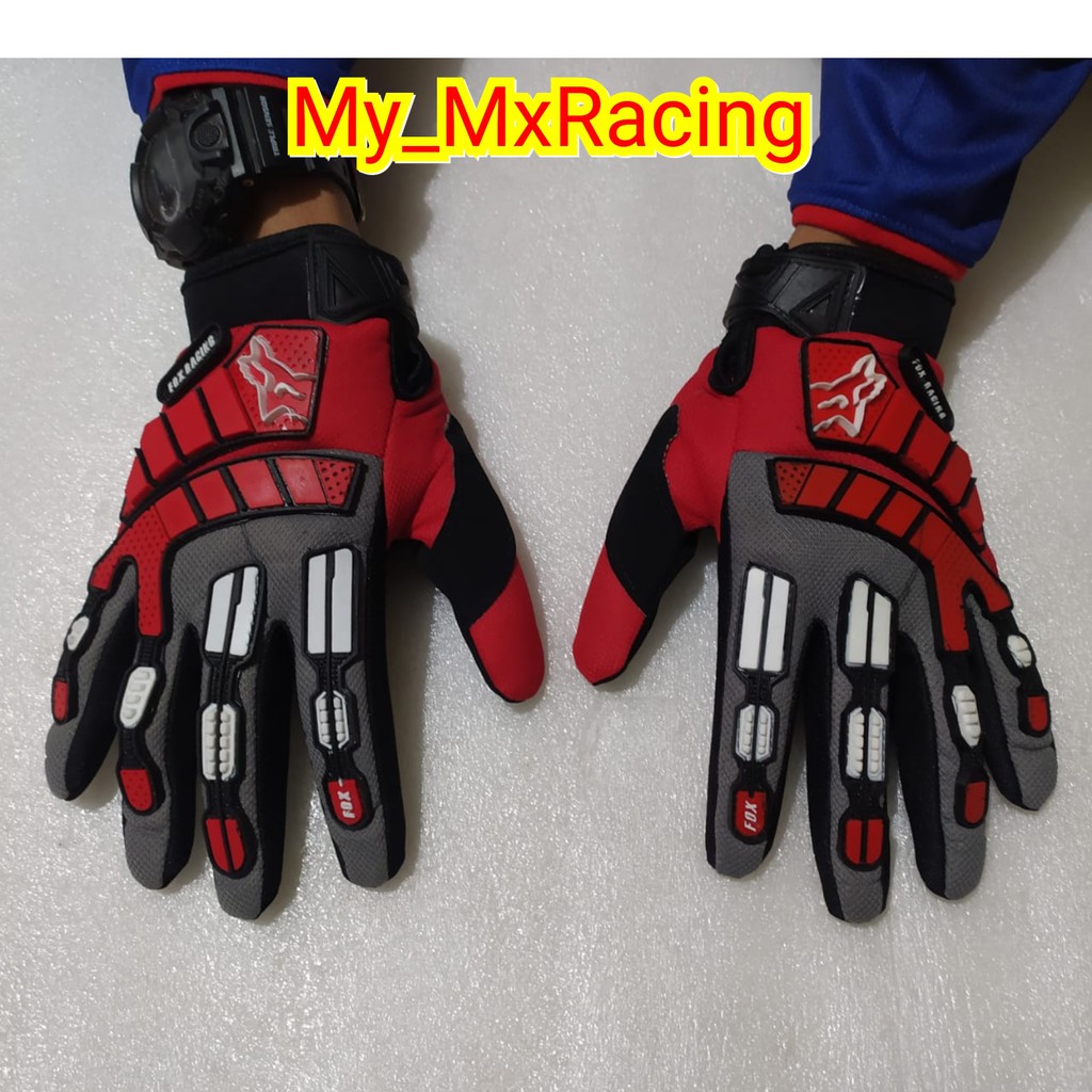 sarung tangan motor cross glove trail adv sarung tangan sepeda downhil terlaris merah