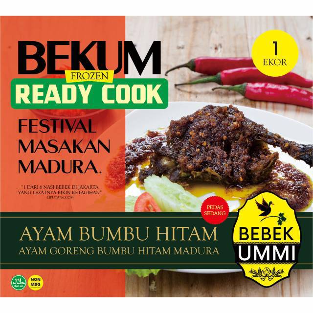 Bebek Ummi 1 Ekor Ayam Bumbu Hitam Frozen Bumbu Bebek Madura Shopee Indonesia