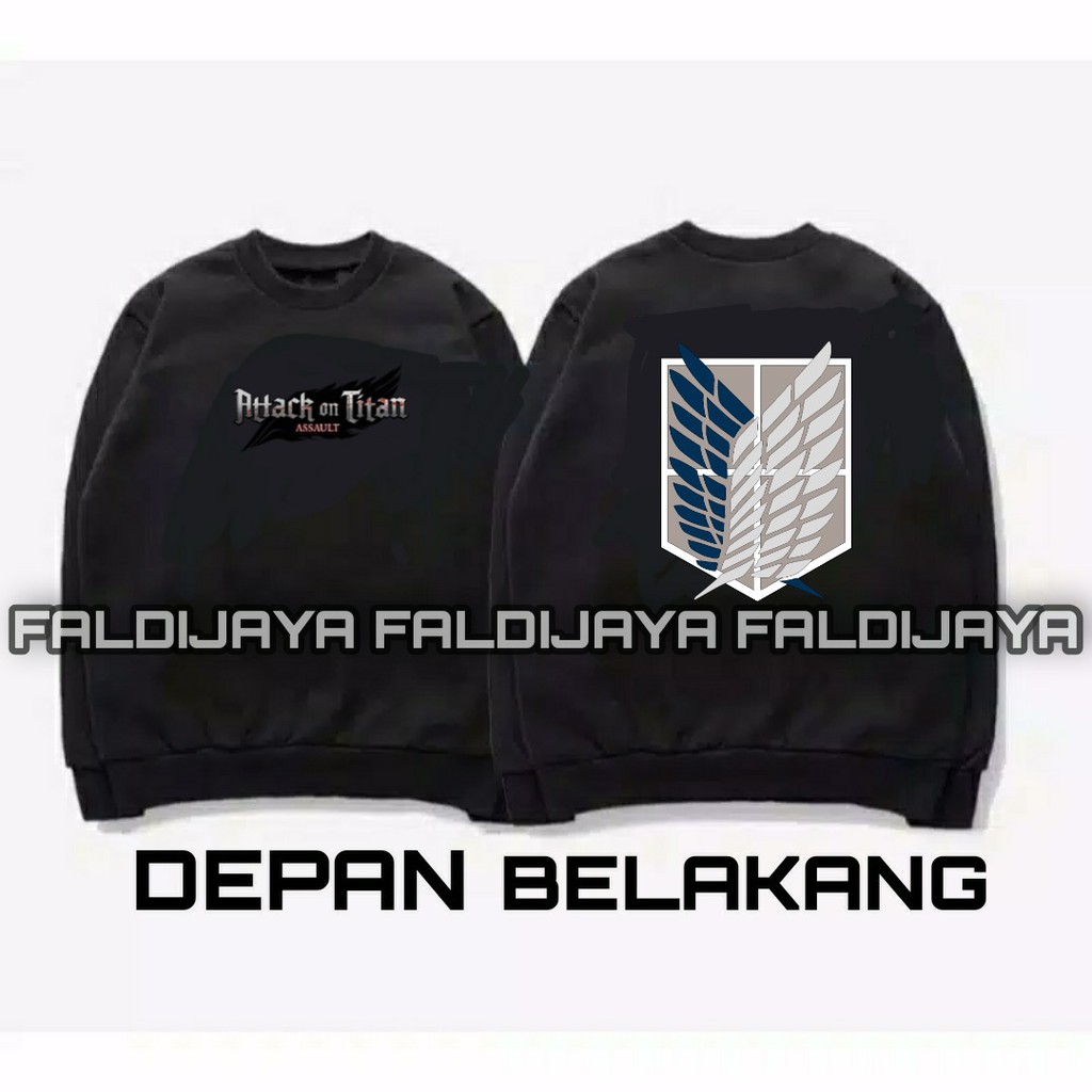 ANIME SWEATER ATTACK ON TITAN PREMIUM SWEATER TEBAL / SWEATER UNISEX