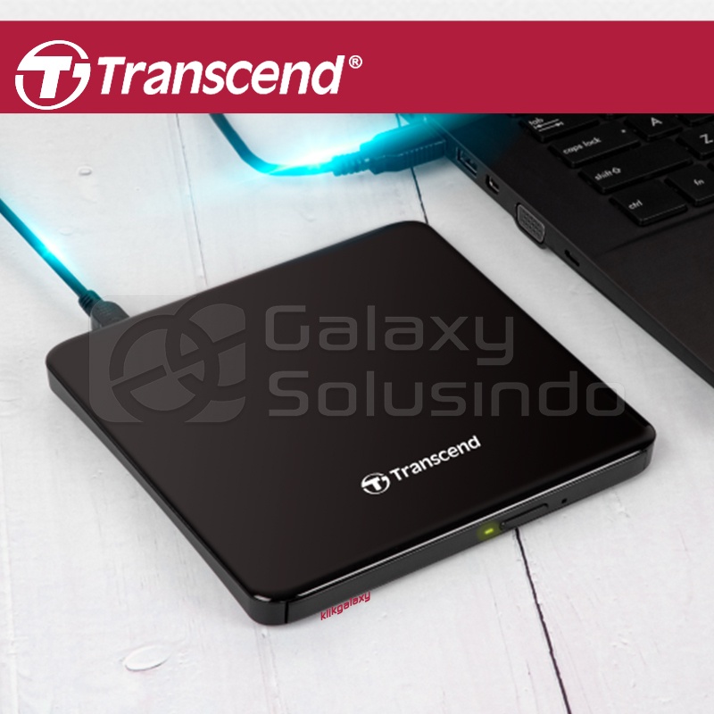 TRANSCEND 8XDVDS-K Slim Portable DVD Writer Optical Drive