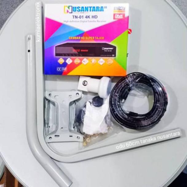 Parabola mini odu 60cm paket receiver tanaka nusantara (KODE W8924)