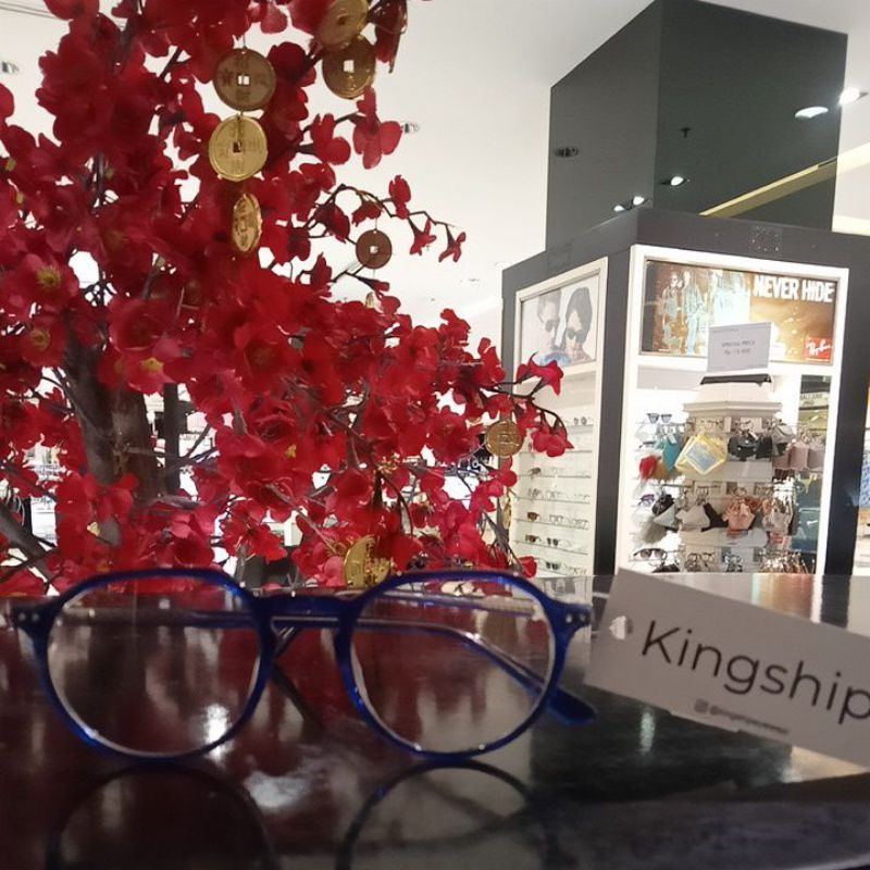 Kingship Dark Blue Clear Kacamata
