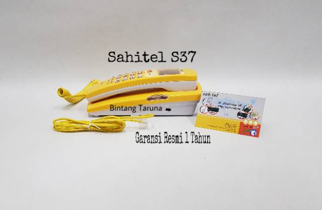 Telepon Kabel Sahitel S-37 Pesawat Telepon Sahitel S37 (Kuning)