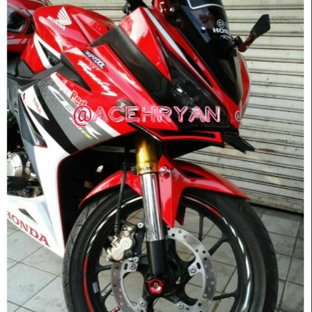 Cover shock CBR FACELLIT k45G MODEL USD plus stiker OHLINS