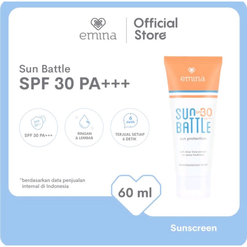 Emina Sun Battle SPF 30 PA+++ 60 ml | SPF 45 PA+++ 30 ml