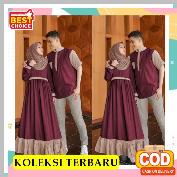 Amena Couple - Model Baju Couple Pasangan Lebaran 2022 Terbaru - Baju Couple Pasangan Kondangan Mode