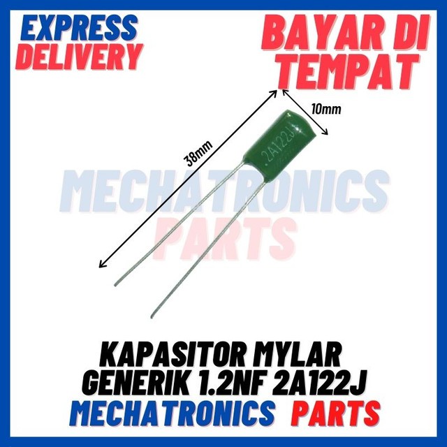 [PAS-9276] KAPASITOR MYLAR GENERIK 1.2nF 2A122J