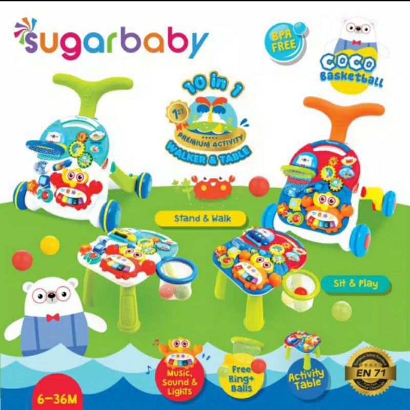 music walker n table sugar baby 10 in 1