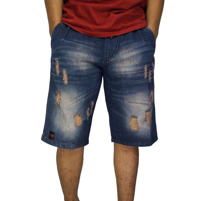 JEANS PENDEK SOBEK rip