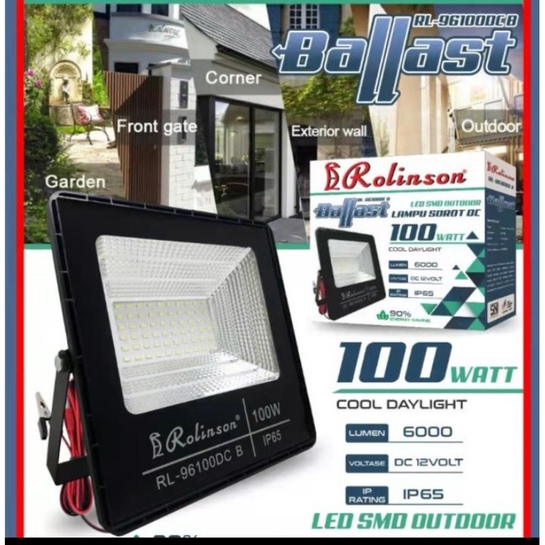 Lampu LED Sorot DC 100 Watt Rolinson RL 96100DC
