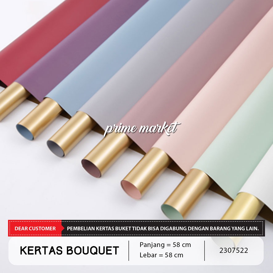 

Kertas Buket Bunga Emas / Kertas Cellophane / Kertas Bunga Buket 2 Warna / Flower Wrapping Gold (2307522)