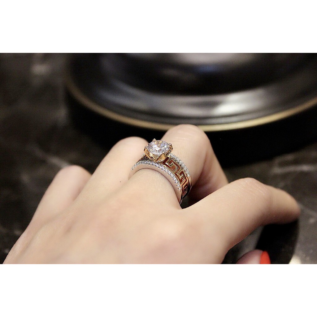 CINCIN MOTIF VERSACE LAPIS EMAS 18 KARAT ANTI KARAT