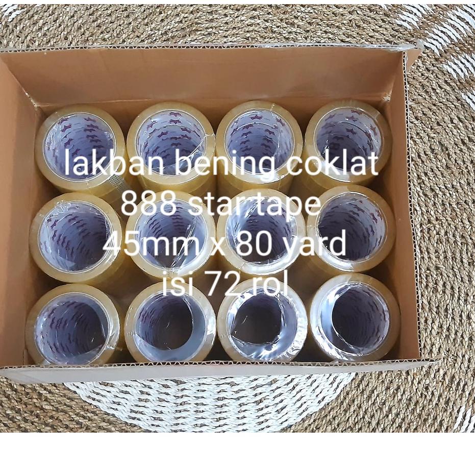 

Hot옷 LAKBAN BENING DAN COKLAT SAMARU TAPE 45 MM X 80 YARD 6 PCS .. .. ..