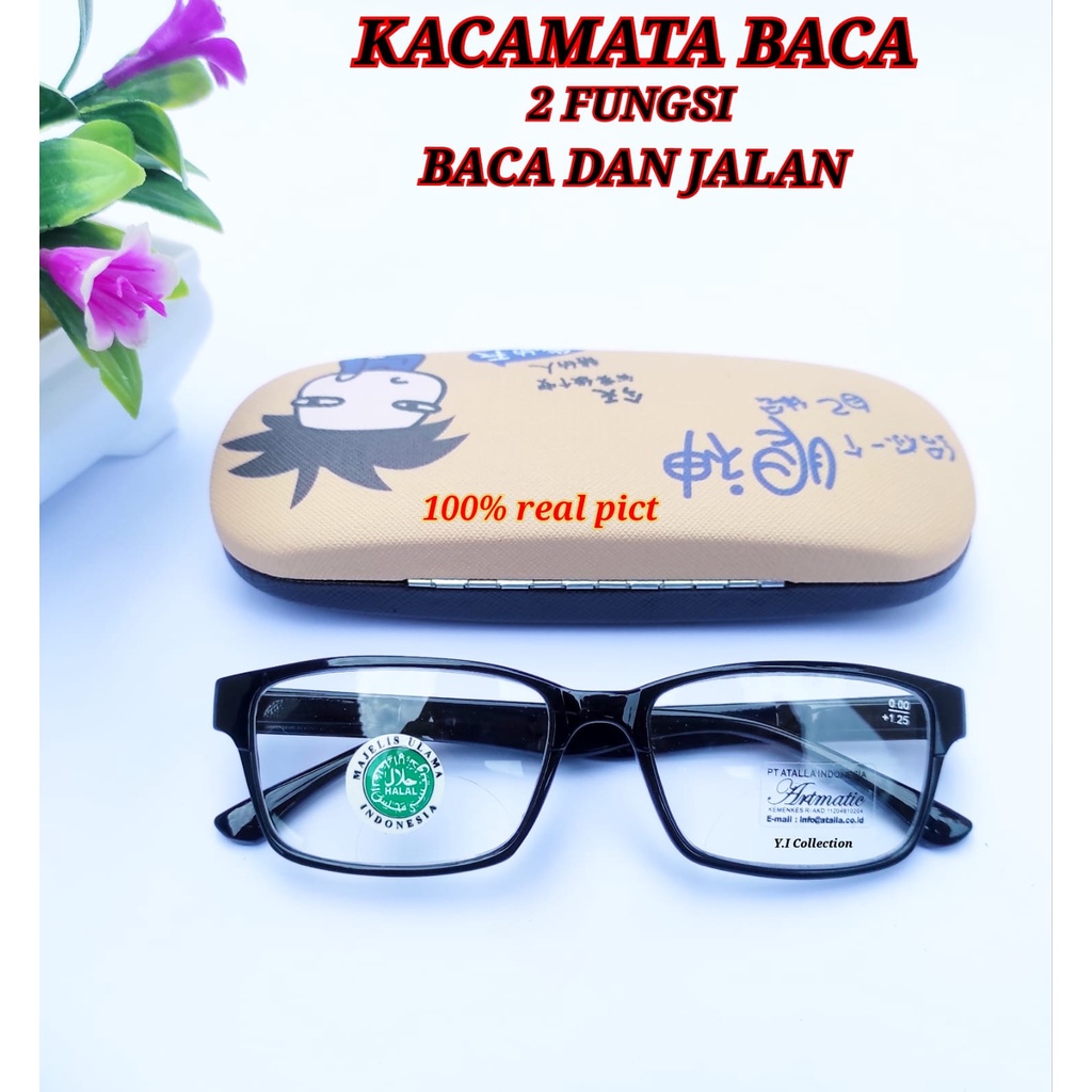 COD-Kacamata baca dan jalan Kacamata plus 2 fungsi baca dan jalan jarak jauh Kacamata baca dan gaya 