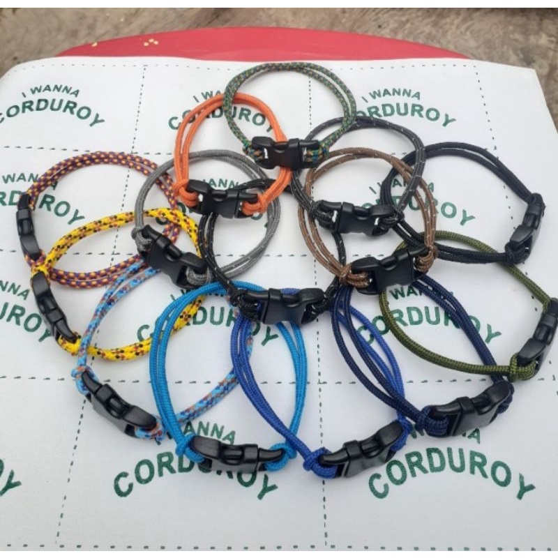Gelang buckle microcord prusik diameter 1,5mm