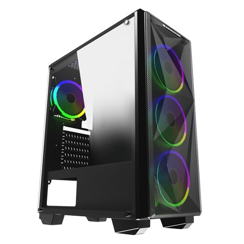 PC Case Gaming XigmaTek include 4 Fan RGB Beast - Casing Komputer