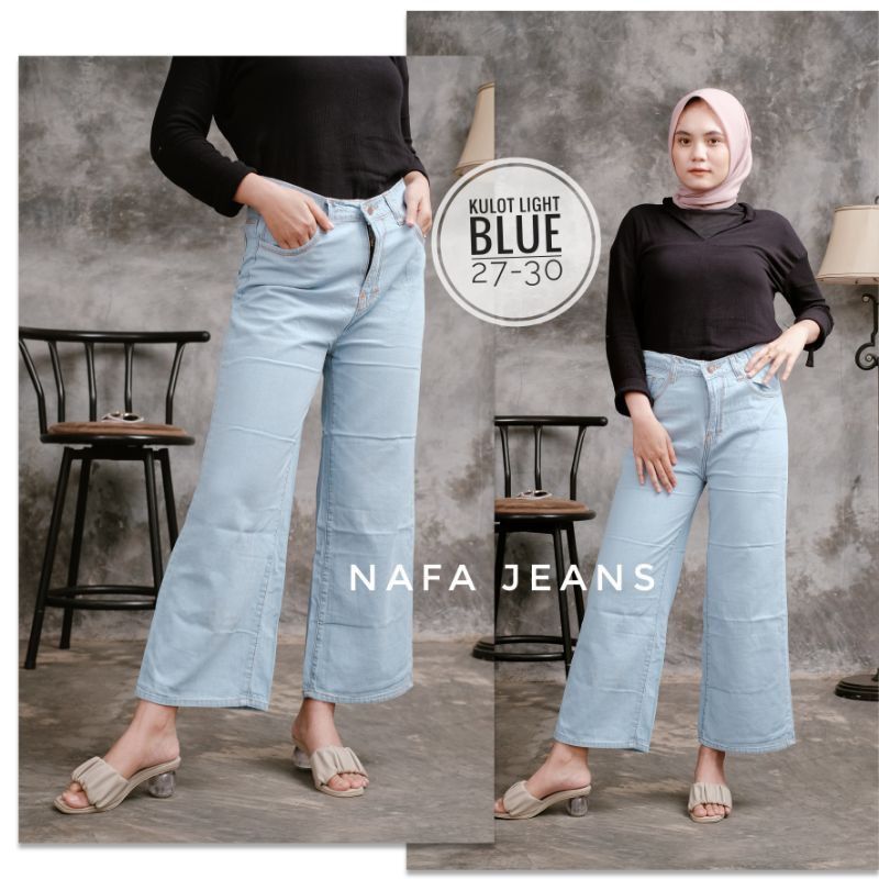 FREE BELT/ CELANA KULOT JEANS WANITA /HIGHWAIST KULOT/ HIGHWAIST KULOT TERBARU STYLE OOTD/KULOT POLOS