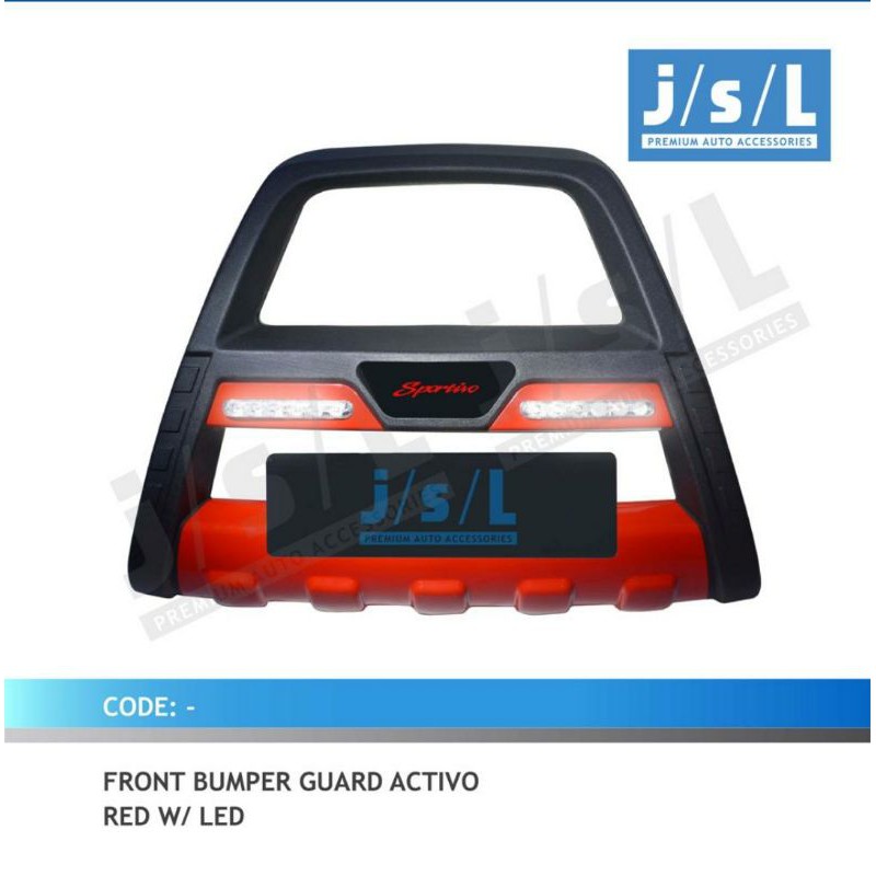 bumper guard activo w/ LED Datsun go colour by request jsl