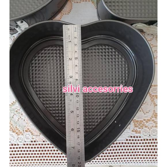 ¯ VJP Loyang Kue Cake Bongkar Pasang Spring Foam Cetakan Kue Bentuk HATI KOTAK BULAT Terkini¯