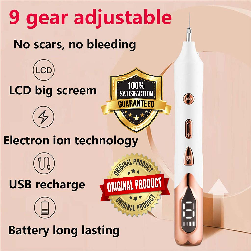 Pen Laser Plasma Penghilang tahi lalat Dark Spot Wajah tato tanda lahir jarum pulpen laser menghilangkan tato bintik kutil Mole Removal Pen Plasma Pen Wart Dark Spot Tattoo Beauty Equipment Multi-Level USB Charging Replaceable Needles