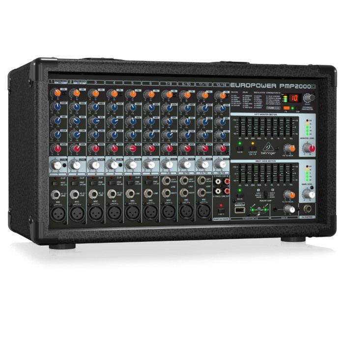Behringer PMP2000D 14 Channel Power Mixer with Effect