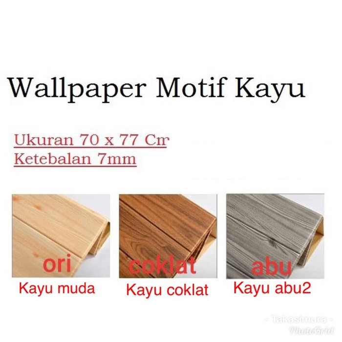 Wallpaper Walpaper Walpeper Dinding 3D Kamar Tidur Foam Murah 70 x 77 cm r Stiker Bata Putih 3MM-5