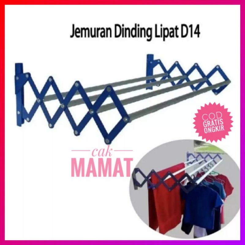 jemuran dinding lipat / jemuran portable