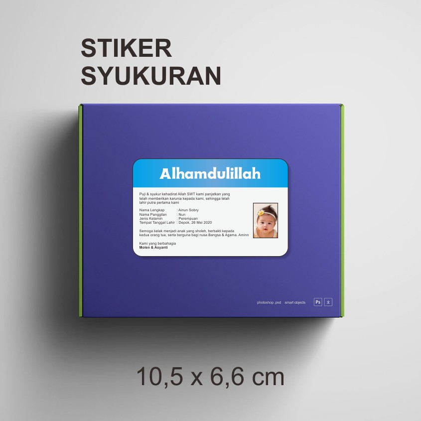 

STIKER LABEL SYUKURAN AQIQOH / 4 BULAN / 7 BULAN / TEDAK SITEN CUSTOM