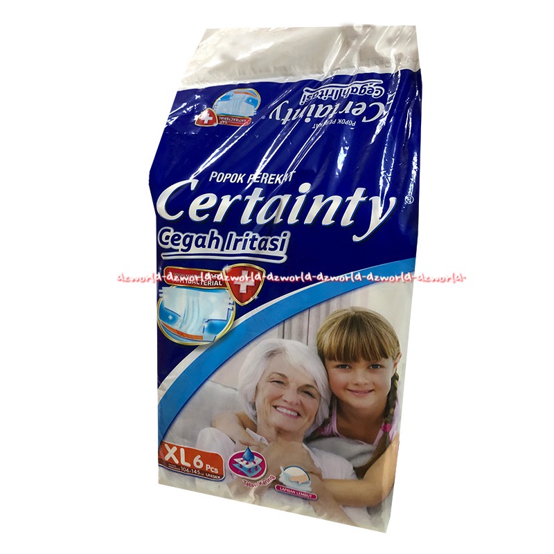 Certainty XL 6 Popok Perekat Cegah Iritasi Antibacterial Certainti XL6 Popok Dewasa Orang Tua Diapers Anti Bakteri Diaper Certainly