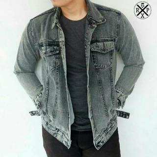 52 Jaket Jeans Pria Model Sekarang HD Terbaru