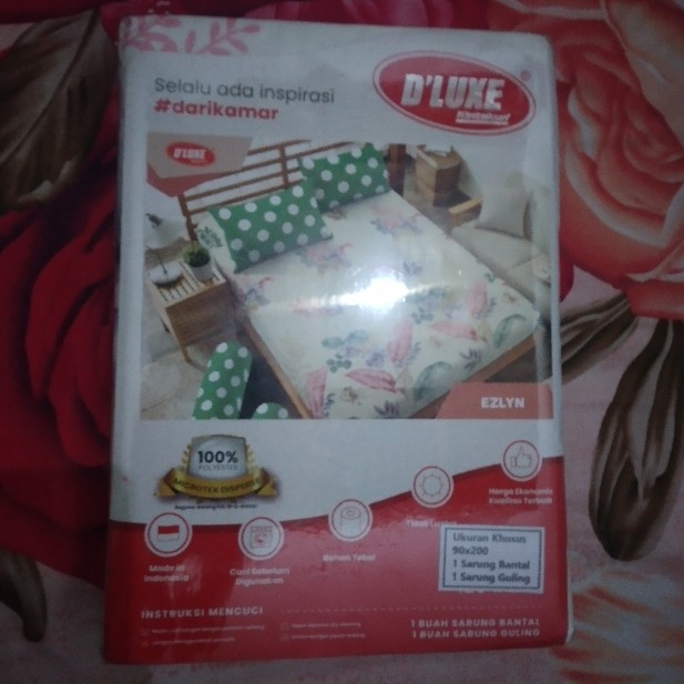 Sprei Extra Single Kintakun Motif Bunga 100x200 / 90x200 / 80x200