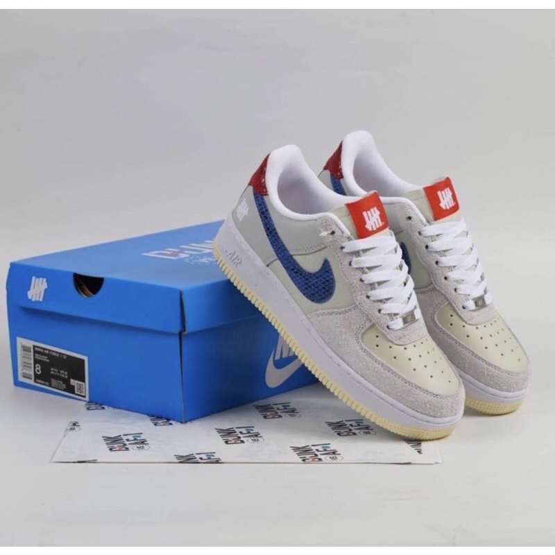 Sepatu Nike Air Force 1 Low Undefeated 5 On It Grey