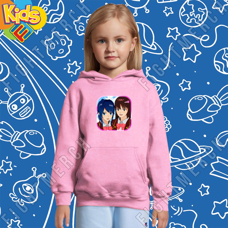 Jaket Hoodie Anak Sakura School Simulator - Fightmerch