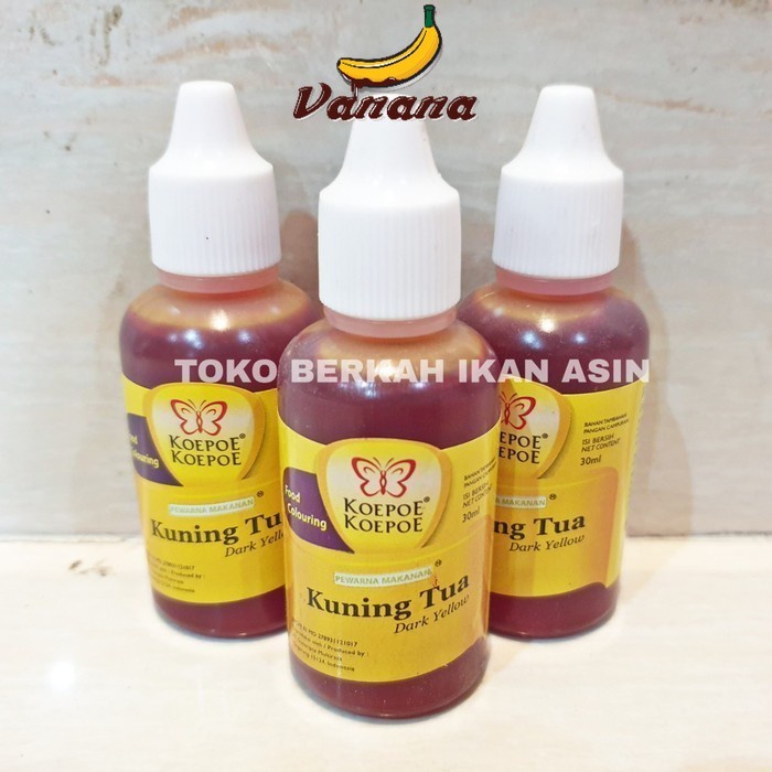 

Koepoe Koepoe Perwarna Makanan KUNING TUA 30ml / Food Coloring Color