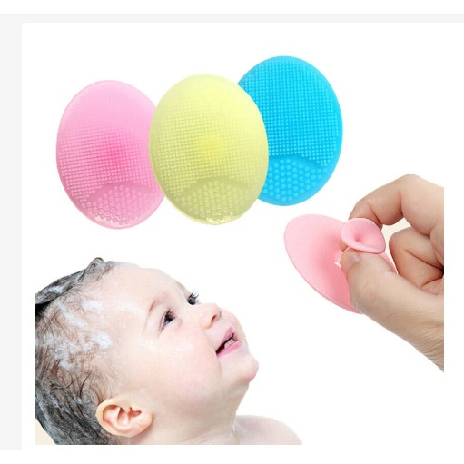 Sikat Pijat Mandi Silicone Bayi Bahan Silikon Ultra Lunak