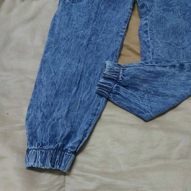 Celana panjang jeans denim wanita casual model legging jeans