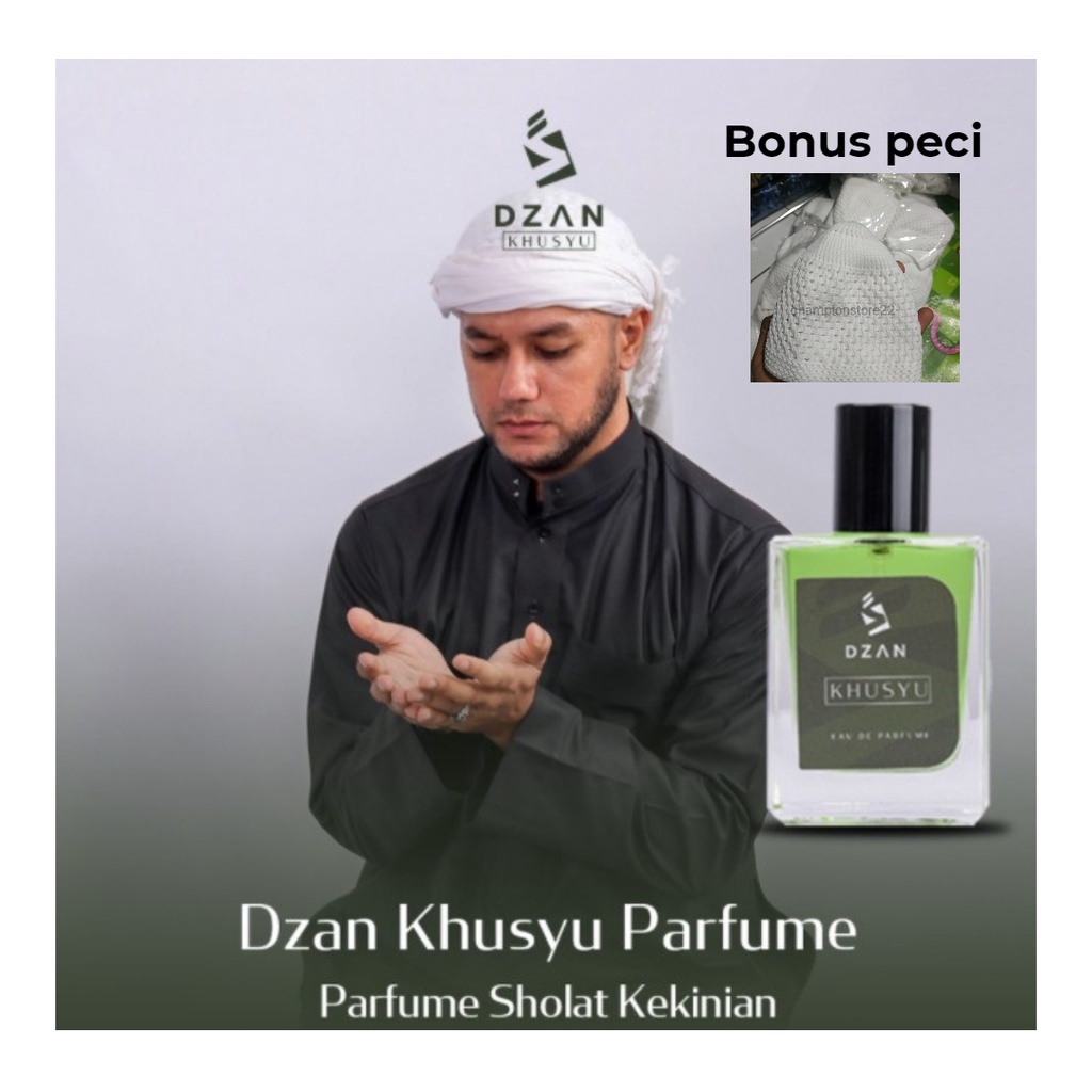 Parfum sholat DZAN Khusyu parfume halal EDP aroma cewek cowok pria wanita original tahan lama non alcohol