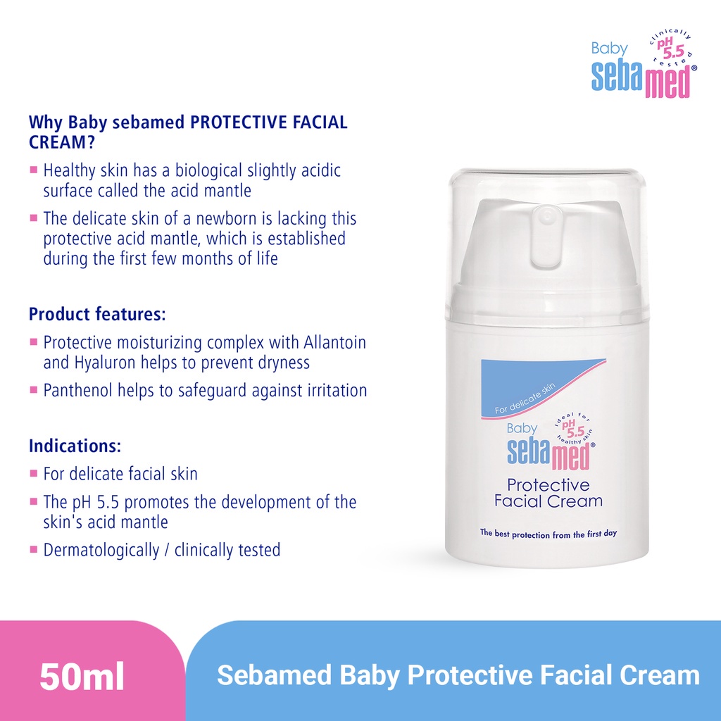 Krim Wajah Bayi Sebamed Baby Cream Protective Facial Cream 50ml