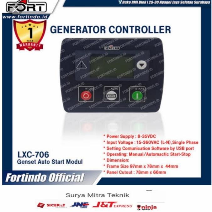 Modul Amf Genset Auto Start Lxc 706 Merk Controller