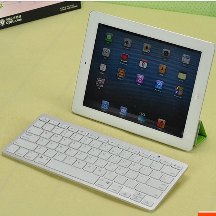 Keyboard &amp; Mouse pure Bluetooth (NO DONGLE) untuk Android IOS Tablet Smartphone Windows kompatibel semua OS selama ada Bluetooth blutut keyboard mini portable ringan kecil untuk TV android Box New Slim Bluetooth Wireless Keyboard Layout US