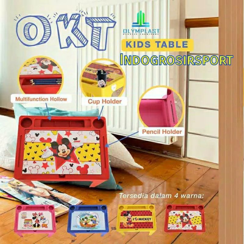 MEJA ANAK / MEJA BELAJAR / MEJA LACI / MEJA PLASTIK OKT KIDS TABLE