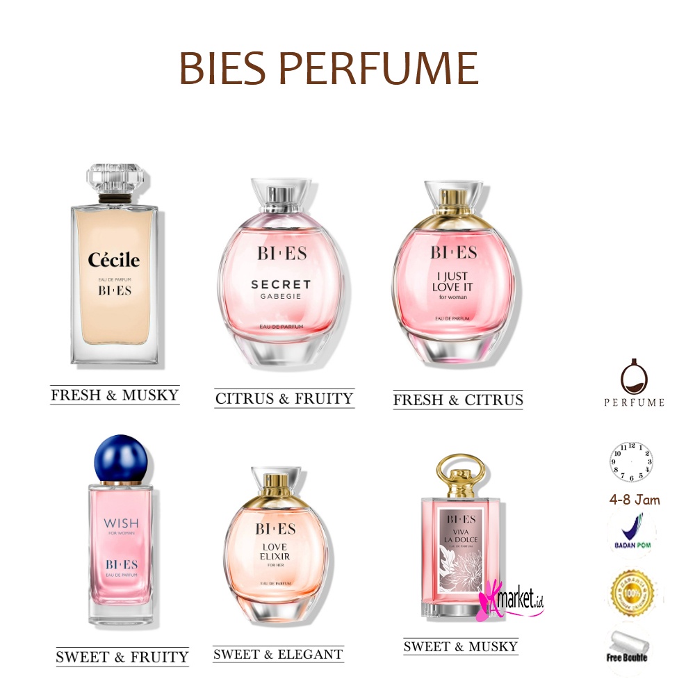 Jual Bies Parfum Wanita Cecile Secret Gabegie Love Elixir For Her