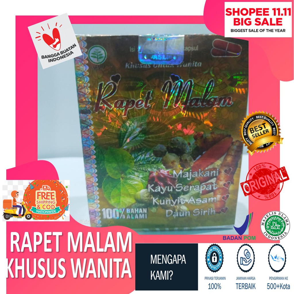 

Jamu Rapet Malam kapsul Original