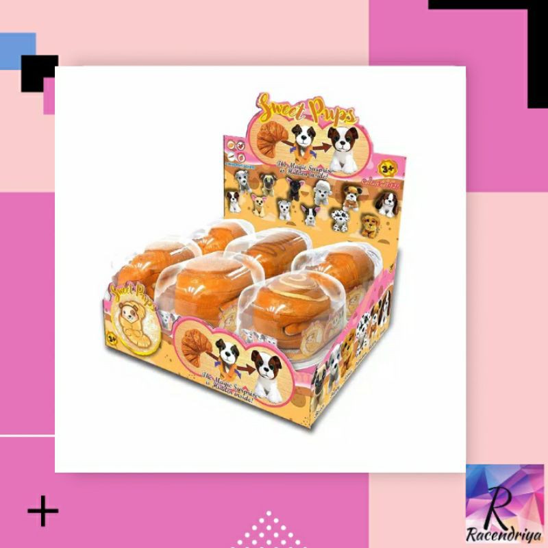 Sweet Pups Original Premium Toys Roti bisa berubah jadi Doggy/Pups