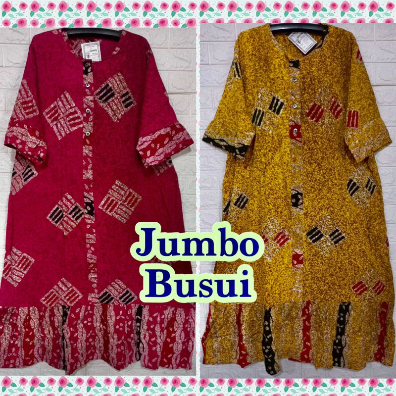 DASTER PANJANG BUSUI CANTIK KEKINIAN JUMBO ROSALIA BATIK SAMMY PEKALONGAN ADEM MURAH BEST SELLER