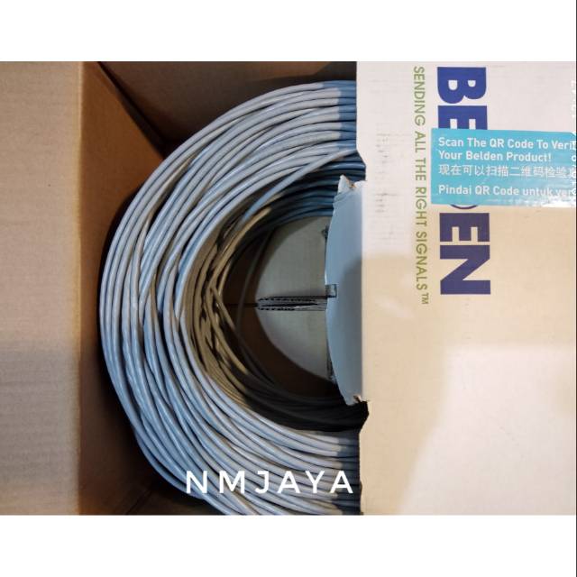 Belden Kabel Lan 305 meter Utp Cat5e 1583A Abu-Abu Original